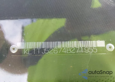 2004 Chevrolet Aveo Ls z USA, uszkodzony, nr VIN KL1TJ52674B271955